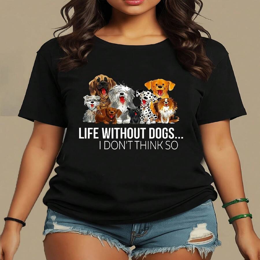 Women T-Shirts - Black 439 - View 1