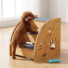 3/2-Story Pet Assistance Tools, Pet Wooden Stairs, Pet Game Tools - Multicolor - View 1