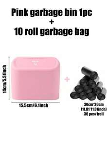 1/2/11pcs - Car Trash Can With Lid - Universal Mini Leak-Proof Trash Can, Includes 30 Trash Bags, Suitable For Front Seat, Back Seat, Car, Office, Bedroom, Home (Black) - Black - View 17