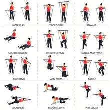 Pilates Rods And Resistance Ropes - Suitable For Men And Women, Home Gym, Yoga, Squats, Full Body Shaping, Lightweight And Easy To Assemble, Portable Fitness Accessory. - Pink - View 5