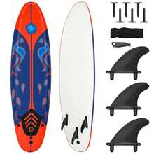 [Free Shipping] 6 Feet Surfboard With 3 Detachable Fins-Red-XY444259 - FXCVNOPDB1MTJ0 - View 4