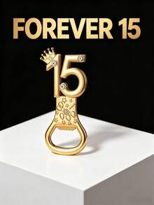 24pcs Gold 15 Inch Bottle Opener Set, Suitable For 15th Birthday Gift, Birthday Party Favor, Anniversary Gift, Wedding Souvenir And Guest Return Gift, Valentine's Day Gift, Kitchen And Bar Supplies, Party Favor - Simple Bottle Opener - View 1