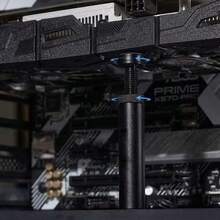 qialeduo 可調節 GPU 支撐架，可伸縮 GPU 防彎曲支架，附磁吸防滑墊，鋁合金垂直 GPU 支架，兼容電腦機殼 - 查看 6