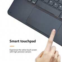 AKKHOO Wireless Keyboard, Rechargeable, Touchpad, Touch Mini Keyboard, Compatible With IPad Tablet - Black - View 9