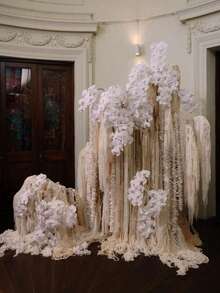 3pcs/1pc Beige Artificial Flowers, White Artificial Amaranth Wall Decor, Fluffy White Artificial Amaranth Long Stem Hanging Decor, Suitable For Home Wedding Party Decoration, Flower Wall, Arch, Holiday Party, Ceremony, Hotel, Home, Garden Decoration, Autumn Harvest Festival Tabletop Vase Decoration, Room Decoration, Halloween Decoration, Back To School, Autumn Decoration - Milky White - View 9