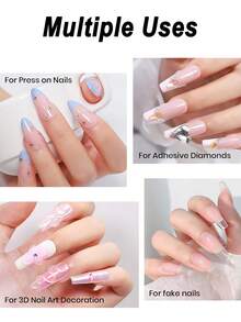 100g Solid Nail Glue Gel For Nail Tips Clear Press On Nails, Beginner-Friendly, Hard Gel For Nail Extension & 3D Sculpting Nail Art For DIY Home And Salon Use UV Light Cured - SOLID NAIL GLUE - View 3