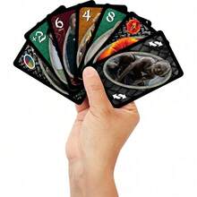Mattel UNO K-Pop 怪獸獵人卡牌遊戲,適合 2-10 人玩家,兒童與成人遊戲之夜,包含特殊規則 - JMF13 - 查看 3