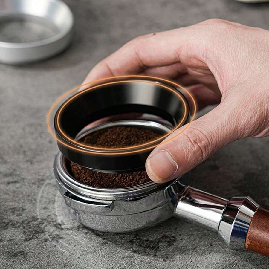 1PC Magnetic Dosing Ring 51mm 58mm Universal Espresso Portafilter Dosing Funnel Strong Magnetic Adsorption Anti-Spill Powder Ring Home Bar Coffee Distribution Accessory - Multicolor - View 1