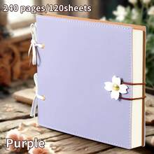 1pc Hot-Selling Tie-Up Notebook, Portable Sketchbook, Square Blank Journal, Travel Stamp Book, Back To School, Christmas, Perfect For Holiday Gift - Multicolor - View 11