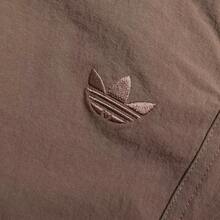 Adidas Clover Men's Woven Pleated Loose Fit Sports Parachute Pants - Brown - View 9