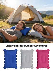 Square Inflatable Travel Pillow, Neck Support For Car And Airplane, Also As Lumbar Cushion, Suitable For Long-Distance Flights And Road Trips, Comfortable Aviation Accessory, Elegant Travel Gear, Durable Inflatable Material - Hot Selling Item - View 3