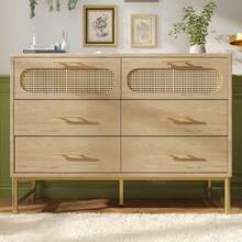 Rattan,Sideboard,Storage - Oak - View 4