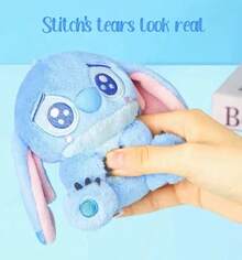 MINISO Official Stitch Plush Keychain 5 Inch | Disney Lilo & Stitch Pendant | Cute Animal Plush Doll Gift, Suitable For Bags, Backpacks, Car Decoration (12.7cm) - Blue - View 3