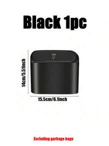 1/2/11pcs - Car Trash Can With Lid - Universal Mini Leak-Proof Trash Can, Includes 30 Trash Bags, Suitable For Front Seat, Back Seat, Car, Office, Bedroom, Home (Black) - Black - View 14