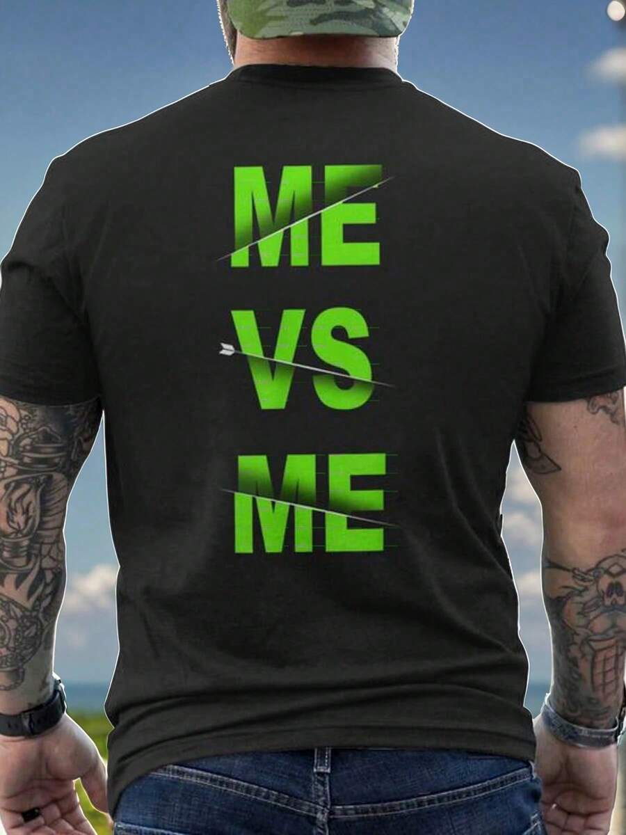 Men T-Shirts - 黑色 - 查看 1