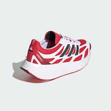 Adidas 春夏款網布輕量舒適中性情侶厚底跑步運動休閒鞋 JI0308 - 白/純寶石紅/一號黑 - 查看 6