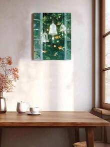 Goldfish Wind Chime DIY Number Painting Canvas Art Handmade Adult Home Decor Wall Art Holiday Gift Personalized Gift Decoration - Sets - View 2
