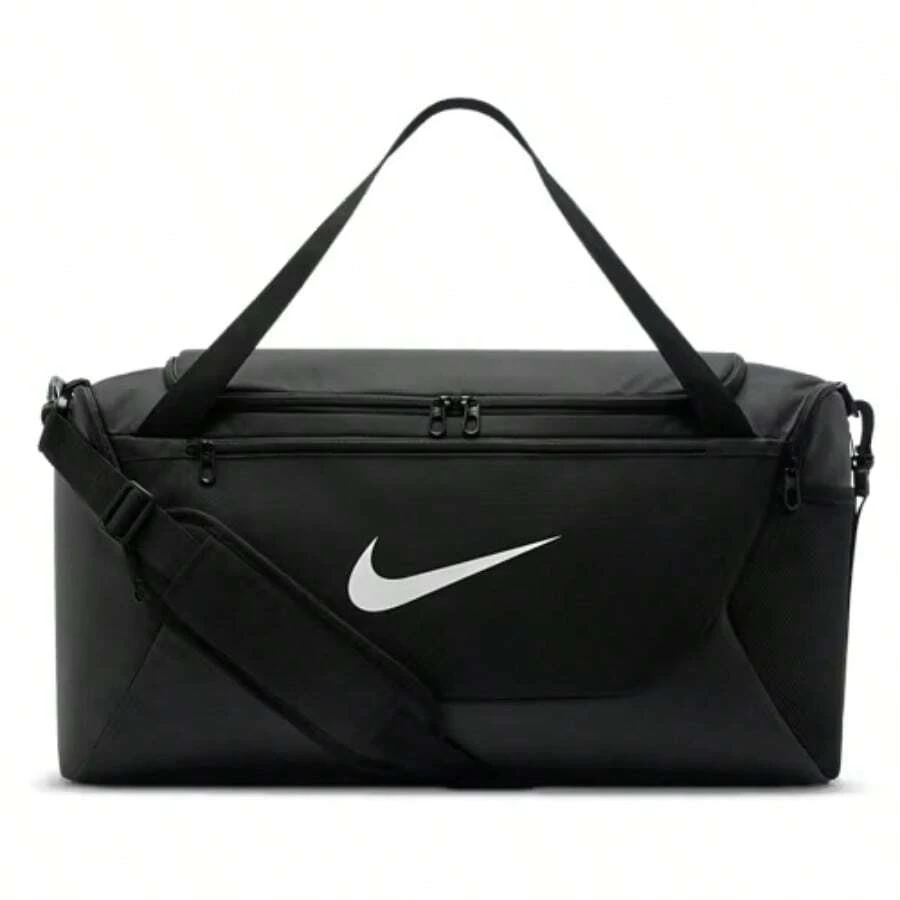 Nike Brasilia Small Duffel Black IB4394-010 | Everyday Versatile, Comfortable Fit - 黑與白 - 查看 1