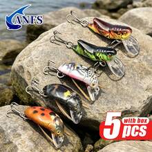 ANFS 5pcs Floating Fishing Lure Assorted Design, 3D Eyes Fishing Bait, Cool Fishing Gift For Angler - Multicolor - View 5
