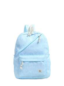 1 pezzo Zaino con motivo a fiocco per il ritorno a scuola, grande capacità, borsa scolastica per studenti con scomparto per laptop, cinghie regolabili, zaino da viaggio casual e leggero, perfetto per ragazze/adolescenti/studenti/laureati, adatto per uso quotidiano, uscite, viaggi, scuola e stagione del ritorno a scuola. - Multicolore - Visualizzare 15