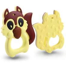 Silicone Teething Toys In Adorable Animal Shapes - Multicolor - View 5