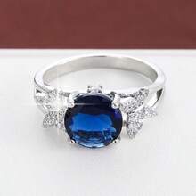 1pc Elegant Countryside Style Butterfly Design Cubic Zirconia Women's Ring, Casual Gift - Multicolor - View 9