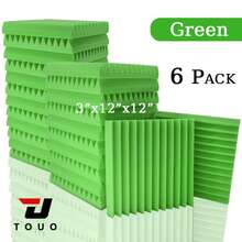 TOUO 8 Warna Panel Busa Akustik Berbentuk Baji, Paket 6-48 Buah, Bahan Perawatan Akustik Dinding Kedap Suara untuk Studio dan Home Theater - Baji - View 72