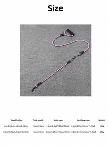 1件防纏繞可拆卸雙頭狗牽繩，波浪圖案，可轉換為單繩，適合同時遛兩隻狗，輕量耐用，戶外四季通用，寵物用品，狗牽繩設備 - 彩色 - 查看 3
