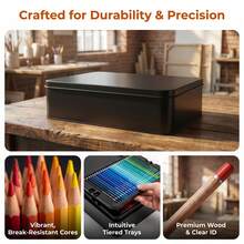 180pcs Colored Pencils, High Pigment Soft Core, Pre-Sharpened Colored Pencil Set, Artist Grade Colored Pencils, Suitable For Professional Art Creation - 180 Colored Pencils - View 5