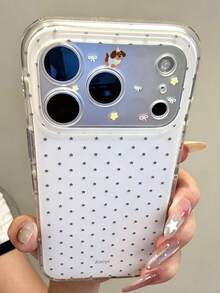 Y2K Cute Star Bowknot Soft Phone Case Compatible With IPhone 17 Pro Max 17Pro 17 16 Pro Max 16Pro 16 15 Pro Max 15Pro 15 Cartoon Lens Protection Soft Back Cover Gift - White - View 5