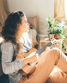 Foco My Lord FG880 Mahogany Concert Ukulele, 23" For Beginners With Accessory Pack - 棕色 - 查看 9