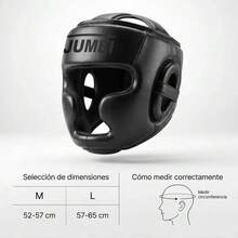 Jumei Professional Boxing Headgear With Thick Protection, Black, Size M - Black - View 6