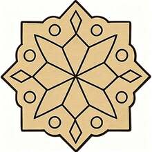 OBOVAY 23pcs/22pcs/1pc Creative Graffiti Wood Painting Craft Set Bohemian Pattern Suitable For Daily Home Decoration Festival Pendants, Hanging Decorations, Coasters, Holiday Gifts, Etc It Is Also The Most Suitable Gift For Diy Enthusiasts And Beginners - Multicolor - View 9