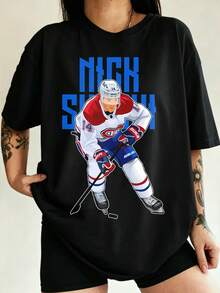 Nick Suzuki Skate Drives #14 Bold Essential T-Shirt - 黑色 - 查看 1