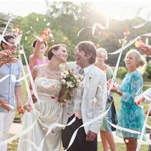 1-20pcs White Wedding Ribbon Wands With Bells, Satin Ribbon Wooden Handheld Sticks, Wedding Guest Send-Off Props, Flower Girl Handheld Sticks, Suitable For Wedding Ceremonies, Bridal Showers And Wedding Party Decorations - Multiple Styles - View 4