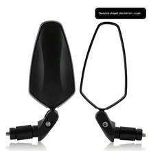 Espejo retrovisor ajustable 360° para bicicleta de montaña, superficie de espejo romboidal de alta definición, espejo retrovisor ocultable - Multicolor - Ver 11