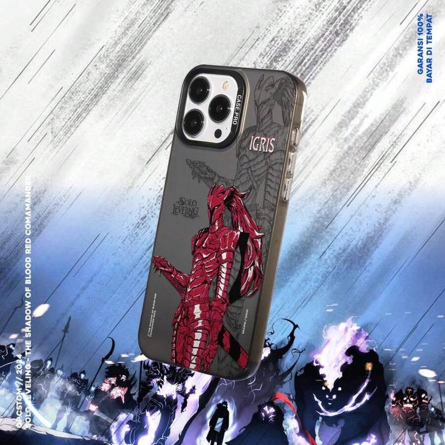 ANIME SOLO LEVELING,Purple Glossy Dark Shadow Knight Anime Print Phone Case, Black Armor Warrior Purple Glow Demon Monster Background Graphic Soft TPU Protective Cover, Fantasy Manga Male Hunter Shockproof Shell For Apple Phone Cases, Compatible With IPhone 17 Pro/Pro Max, 16 Plus/17E, 15, 14, 13, 12, 11, Galaxy S26, S25, S24, S20, S21, S22, S23, A33, A56, Pixel 10, 9and Moto; Locally Shipped - 紫色 - 查看 1