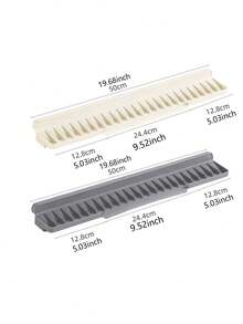 Modern Kitchen Essential: Large Self-Draining Dish Rack, Non-Slip Silicone Countertop Mat, 5° Sloped Angle, Convenient For Draining Dishes And Food Prep, Perfect Accessory For Any Kitchen Sink - Multicolor - View 8