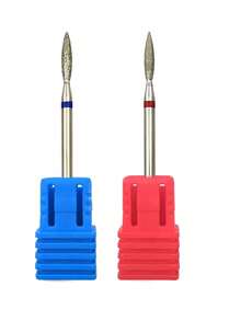 2mm Titanium Russian Flame Nail Drill Bit | Professional Cuticle Cleaning Drill Bit, Rhinestone Tipped (Low Allergen, CE/FDA Certified, Dead Skin Removal) - Silver - View 6