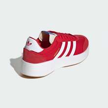 Adidas 春秋款中性情侶厚底復古時尚百搭休閒鞋 JI0835 - 淺猩紅/白/漢玉白 - 查看 6