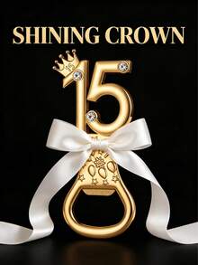 24pcs Gold 15 Inch Bottle Opener Set, Suitable For 15th Birthday Gift, Birthday Party Favor, Anniversary Gift, Wedding Souvenir And Guest Return Gift, Valentine's Day Gift, Kitchen And Bar Supplies, Party Favor - Simple Bottle Opener - View 8