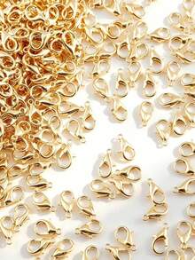 100pcs Zinc Alloy Lobster Clasp For DIY Jewelry Clasp, Keychain, Closed Loop, Jump Ring, Bead End Connector, Pendant Clip, Key Jewelry, Charm, Bag, Necklace Connector, Jewelry Accessories Handmade Craft Materials - 100 Pieces/pack Lobster Buckle - View 5