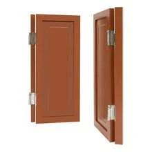 Wall Mount Partition Single Door, Fence Door For Stairs, Passageway Dividing Door ,For Cafés, Bars,Clubs, Living Rooms, Balconies, Terraces - Brown - View 8