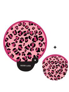 2pcs Leopard Print Folding Fans With Storage Box, Portable Handheld Fan, Suitable For Outdoor, Makeup, Cosplay, Birthday Party, Queueing Scenes, Can Be Used As Princess Gift - Multicolor - View 7