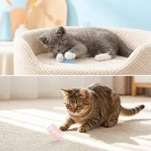 Juguete de resorte para gatos, juguete de tubo de resorte interactivo para gatos de interior, resorte de plástico que atrae a los gatos para golpear, masticar y cazar (color aleatorio), regalo de San Valentín para gatos y perros - Multicolor - Ver 14