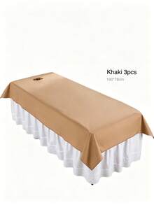 1 pieza Sábana de masaje de spa impermeable y resistente al aceite - Lavable a máquina, de poliéster, adecuada para salones de belleza (Nota: El material es impermeable y relativamente rígido) - Multicolor - Ver 17