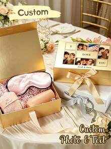 Customized Personalized Magnetic Ribbon Gift Box, Customized Bridesmaid Invitation Gift Box, Bride Gift Box, "Will You Be My Bridesmaid?" Gift Box, Wedding Gift Box - Multicolor - View 4