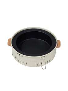 CAMEL CROWN Indoor Fire Pit Tea Roasting Set, Household Barbecue Stove, Outdoor Grill For Meat & Milk Roasting - Beige - View 2
