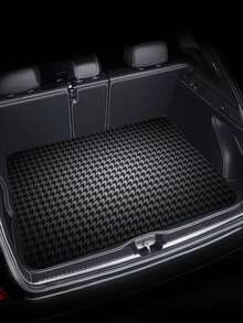 Trunk Mat - Universal, Stylish Houndstooth Pattern - Suitable For Most Cars, SUVs, And Trucks - One-Piece Interior Protection And Outdoor Mat - Durable And Stylish Vehicle Accessory, The Perfect Car Protection Product. - A - View 5