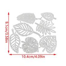 Cetakan Pemotong dan Embossing Scrapbook, Cetakan Pemotong Daun Embossing, Kerajinan Kertas Scrapbook, Dekorasi Kartu Ucapan, Kerajinan Tangan, Templat Pelubang - Satu ukuran cocok untuk semua. - View 2